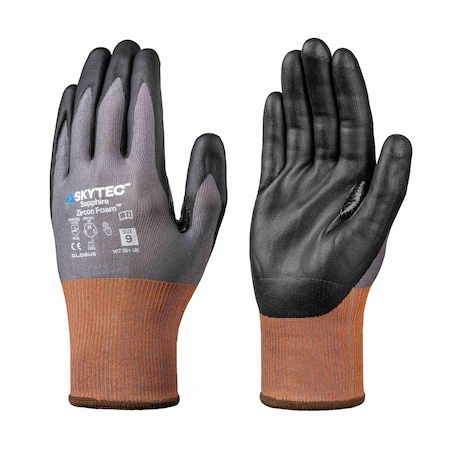 Globus Cut-Resistant Gloves, Cut Level A4 , 3/4 Coated , Foam Nitrile , XXL 1 PR SKG00104BL-11(2XL)