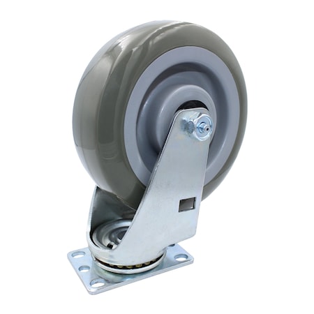 Snap-Loc Caster, 6 in, 450 lb, Super Duty, PU Swivel SLAC6SDSP