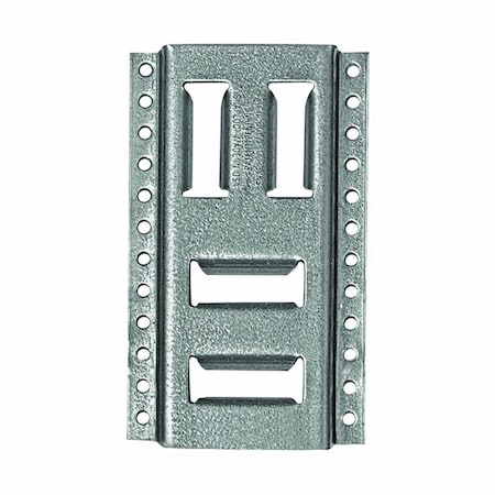 Snap-Loc Fast Track E Track, 8 in, Galvanized Steel SLAET08G