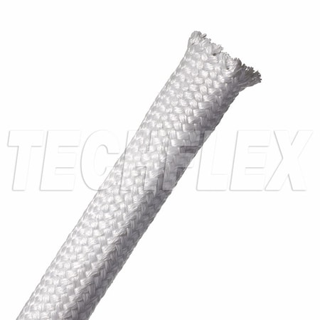 Techflex Braided Cable Sleeve, 1 in Inside Dia., 1-5/32 in Max Bundle Dia., 50 ft, Natural SLN1.00NT
