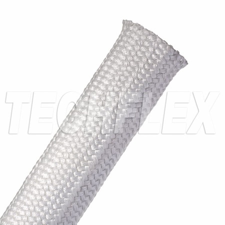 Techflex Braided Cable Sleeve, 1-1/2 in Inside Dia., 1-1/2 in Max Bundle Dia., 50 ft, Natural SLN1.50NT