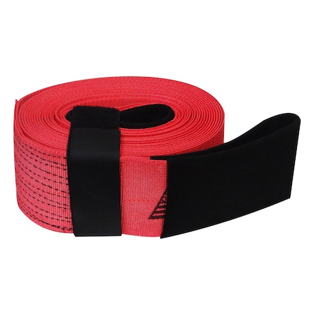 Snap-Loc Tow Recovery Strap, 4 in x 30 ft, Hvy Duty SLTT430K20R