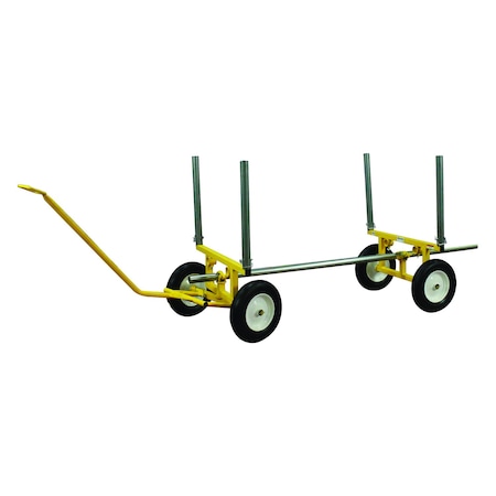 Snap-Loc Lumber and Pipe Cart, 2000 lb, 4 Wheel SLV2000LPCY