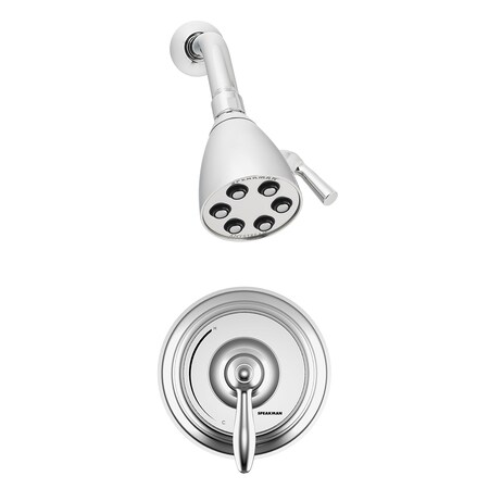 Speakman Commercial Shower Combination, Manual, 2, Polished Chrome SM-5010-2