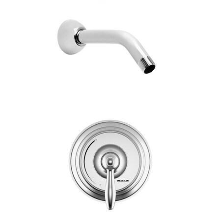 Speakman Commercial Shower Combination, Manual, 2, Polished Chrome SM-5010-LH
