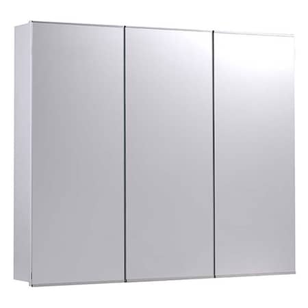 Ketcham 36" x 36" Surface Mounted Stainless Steel Trim Tri-View Cabinet SM-3636