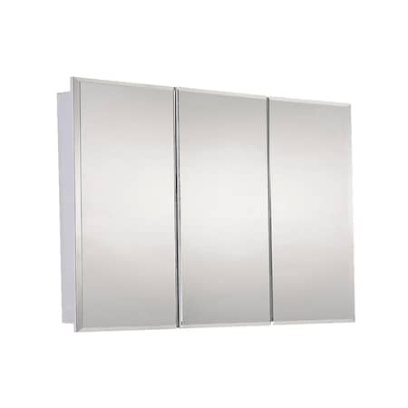 KETCHAM 48" x 36" Surface Mounted Beveled Edge Tri-View Medicine Cabinet SM-4836BV