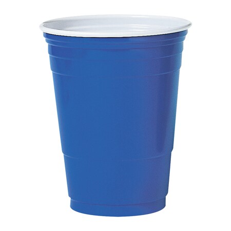 Solo Solo® Party Cups, 16 oz., 4 3/4" x 3 7/8", Blue, 1000/Case SOLO16BL