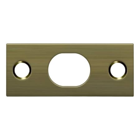 Deltana Strike Plate For Extension Flush Bolt Antique Brass SP12EFB5