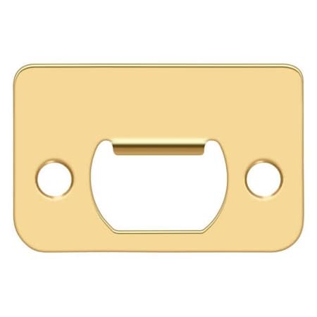 Deltana Strike Plate, 2-1/4" X 1 1/2" Lifetime Brass SP225CR003