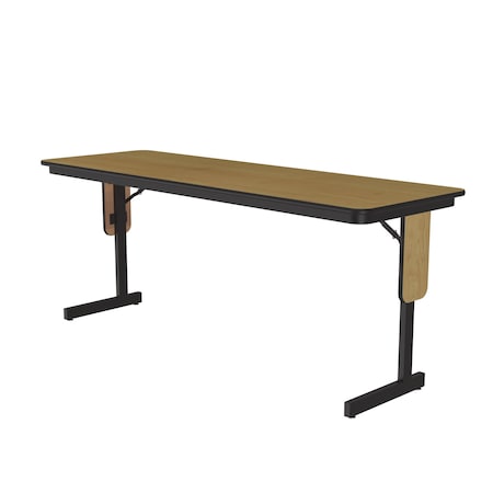 Correll Rectangle Panel Leg Folding Seminar Training Table, High Pressure Laminate Top, Fusion Maple SP2460PX-16