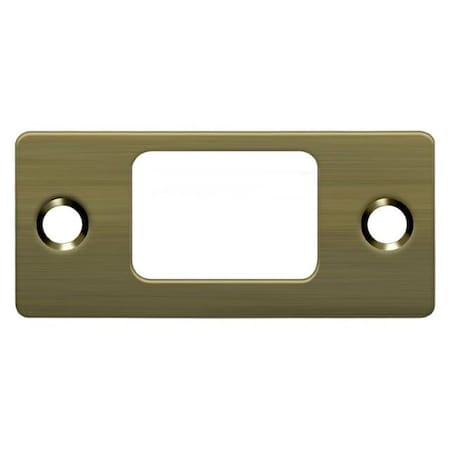 Deltana Strike Plate, Deadbolt, 2-3/4" X 1-1/4" Antique Brass SP2753U5
