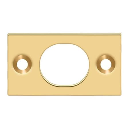 Deltana Strike Plate For 6" Flush Bolt Lifetime Brass SP6FBCR003