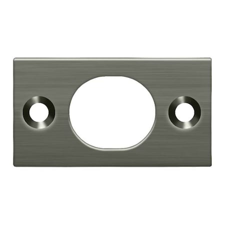 Deltana Strike Plate For 6" Flush Bolt Antique Nickel SP6FBU15A