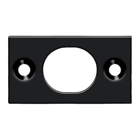 Deltana Strike Plate For 6" Flush Bolt Black SP6FBU19
