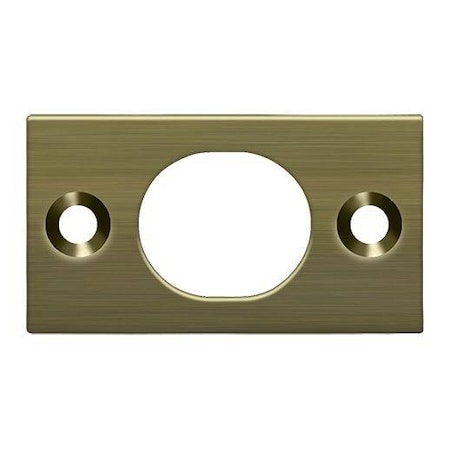 Deltana Strike Plate For 6" Flush Bolt Antique Brass SP6FBU5