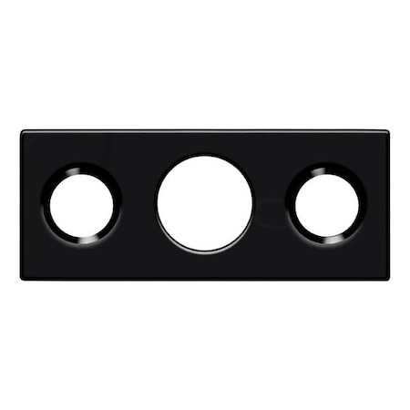 Deltana Strike Plate For 7" Flush Bolt Black SP7FBR19