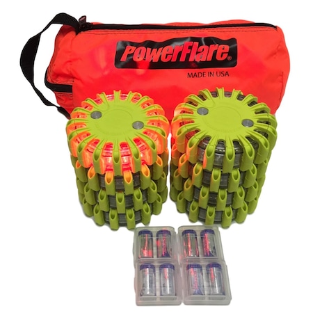 Powerflare Softpack, 8, Red Lt, Ylw Shell SP8-R-Y