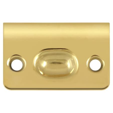 Deltana Strike Plate For Ball Catch And Roller Catch Lifetime Brass SPB349CR003