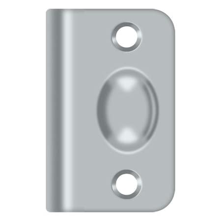 Deltana Strike Plate For Ball Catch And Roller Catch Satin Chrome SPB349U26D