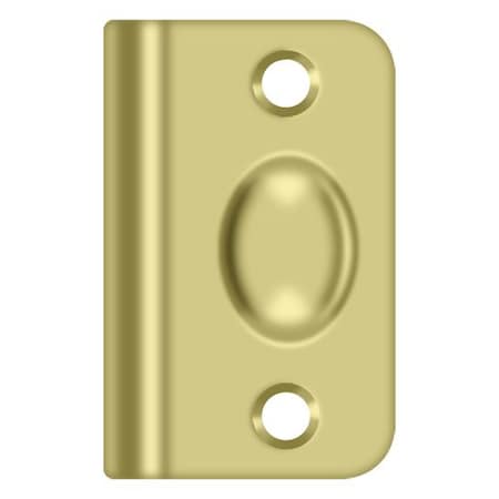 Deltana Strike Plate For Ball Catch And Roller Catch Bright Brass SPB349U3
