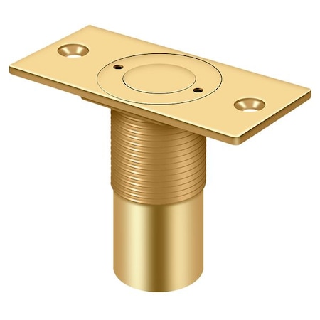 Deltana Dust Proof Strike, Adjustable, 2-7/8" X 1-3/8" Lifetime Brass SPDP278CR003