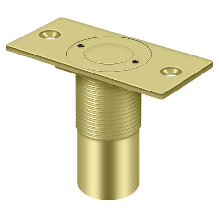 Deltana Dust Proof Strike, Adjustable, 2-7/8" X 1-3/8" Bright Brass SPDP278U3