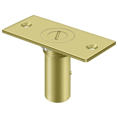 Deltana Dust Proof Strike With Safety Lock Bright Brass SPDP35SU3