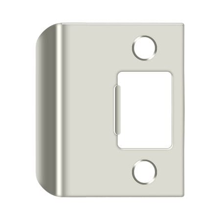 Deltana Extended Lip Strike Plate, 2" Overall Bright Nickel SPE200U14