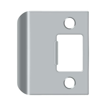 Deltana Extended Lip Strike Plate, 2" Overall Satin Chrome SPE200U26D