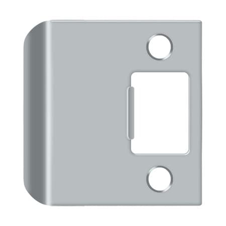 Deltana Extended Lip Strike Plate, 2-1/4" Overall Satin Chrome SPE225U26D