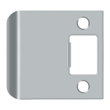 Deltana Extended Lip Strike Plate, 2-1/2" Overall Satin Chrome SPE250U26D