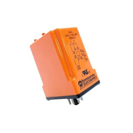 Atc Diversified Electronics Panel Mount Bracket, Pump Seal Failure Relay, Octal, 5 A, 8 Pins, 8-Pin Plug-In SPM120ABA100K