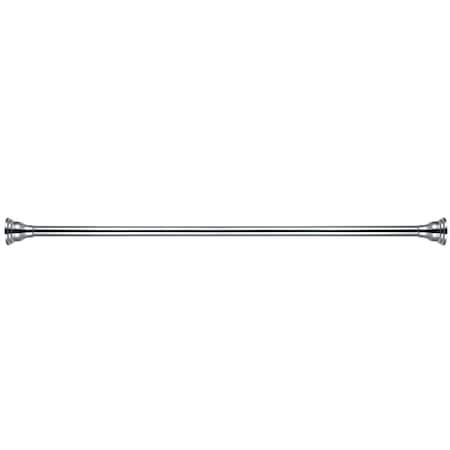 Kingston Brass SR111 72" Tension Shower Rod with Decorative Flange SR111