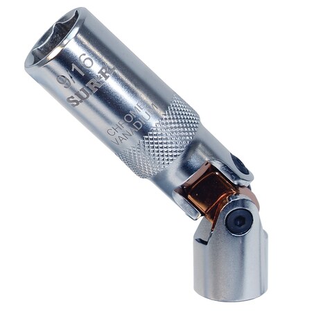 S.U.R. & R 3/8" Drive Spring-Return Spark Plug Socket - 9/16" (SRSP916)