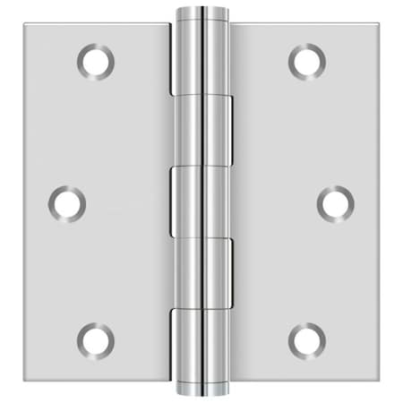 Deltana Bright Stainless Steel Square Hinge SS33U32