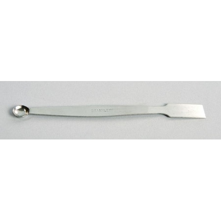 United Scientific Spatula, Stainless Steel, Flat And, PK 10 SSSP04