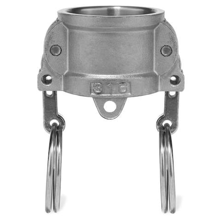 Usa Industrials Cam and Groove Fitting, 316SS, DC, 1/2" Coupler Dust Cap BULK-CGF-67