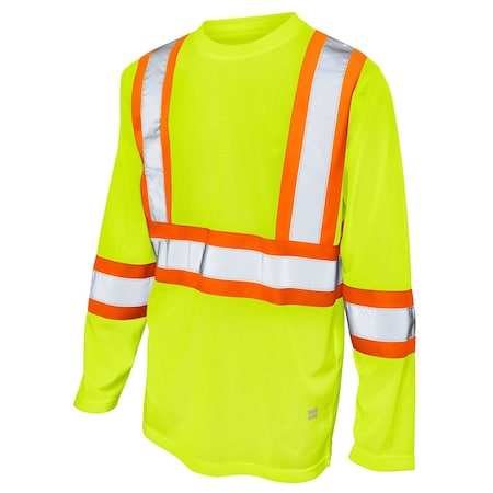 Tough Duck Micro Mesh Long Sleeve T-Shirt FL GN XS ST101