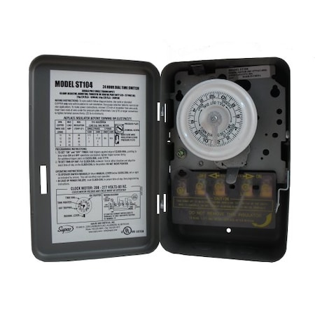 Supco General Purpose Timer, 24 hr. ST104