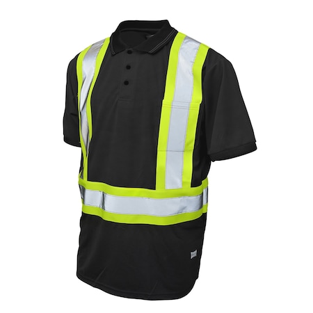 Tough Duck Short Sleeve Safety Polo Shirt, ST172-BL ST172