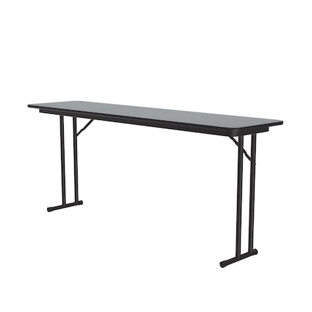Correll Rectangle Off Set Leg Folding Seminar Training Table, High Pressure Laminate Top, Gray ST2496PX-15