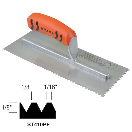 Superior Tile Cutter And Tools Flat-top V-Notch, 1/8" x 1/8" x 1/16 ST410PF