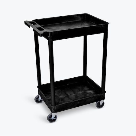 LUXOR Small Tub Cart, Two Shelves STC11-B