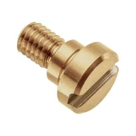 Ampg Shoulder Screw, 2A Thr Sz, 1/4 in Thr Lg, 1/4 in Shoulder Lg, Brass STR40614C04