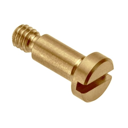 Ampg Shoulder Screw, 2A Thr Sz, 3/16 Thr Lg, 3/8 in Shoulder Lg, Brass STR40631C06