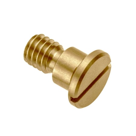 Ampg Shoulder Screw, 2A Thr Sz, 1/8 Thr Lg, 1/4 in Shoulder Lg, Brass STR40632C04