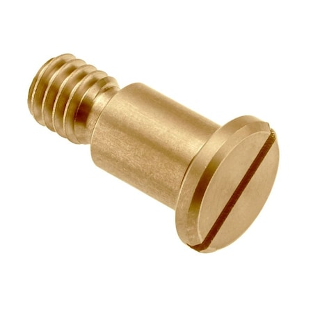 Ampg Shoulder Screw, 2A Thr Sz, 3/8 Thr Lg, 1/2 in Shoulder Lg, Brass STR40651C08