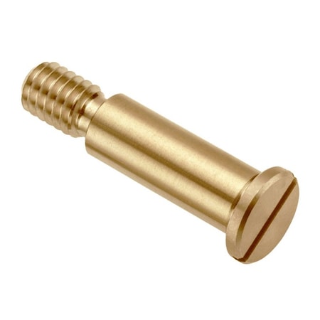 Ampg Shoulder Screw, 2A Thr Sz, 3/8 Thr Lg, 3/4 in Shoulder Lg, Brass STR40638C12