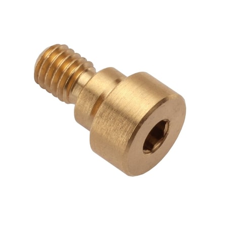 Ampg Shoulder Screw, 2A Thr Sz, 1/4 in Thr Lg, 1/8 in Shoulder Lg, Brass STR55014F02
